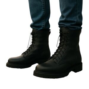 TERRA Safety Boots CSA Approved Steel Toe Cold Wet Weather Black Size 215/88 3.5